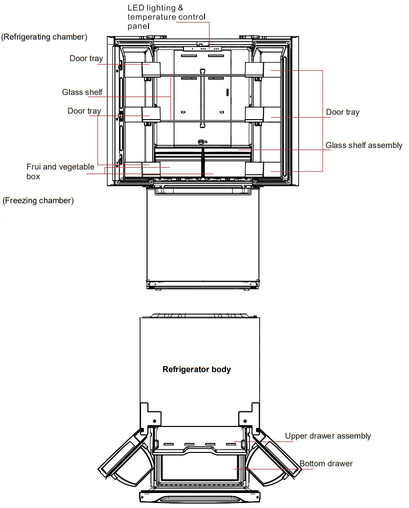 CROSLEY CFDMH 1834 AW Refrigerator - damaged 25