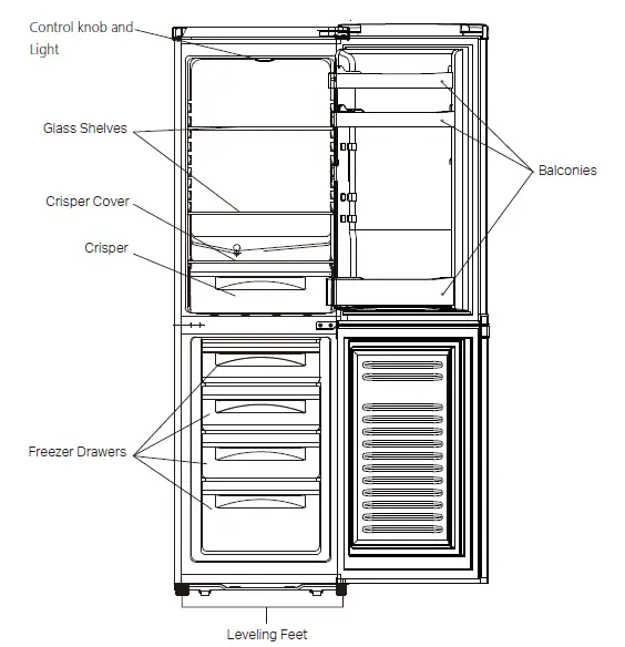 MontPellier-MS175EW-S-Freestanding-Combi-Fridge-Freezer-1
