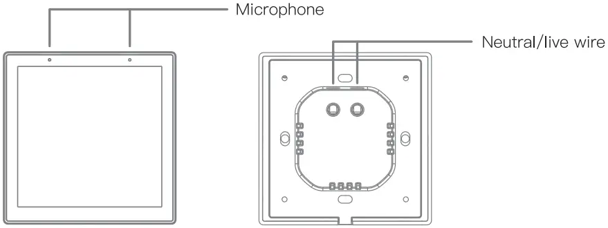MOES CCP TY EU LN Tuya Wifi Smart Touch Screen Center Control Panel with Voice Control - Description