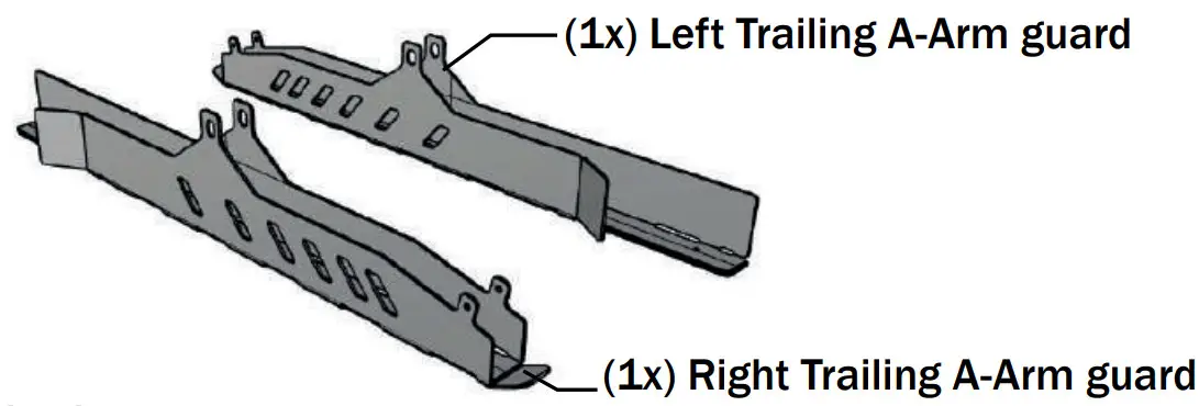 AFX MOTORSPORTS SKI060 C Trailing A Arm Guards - fig