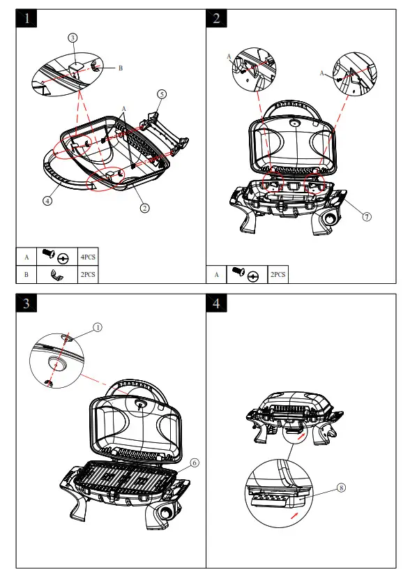 Livoo DOC275 Portable Gas Barbecue - fig
