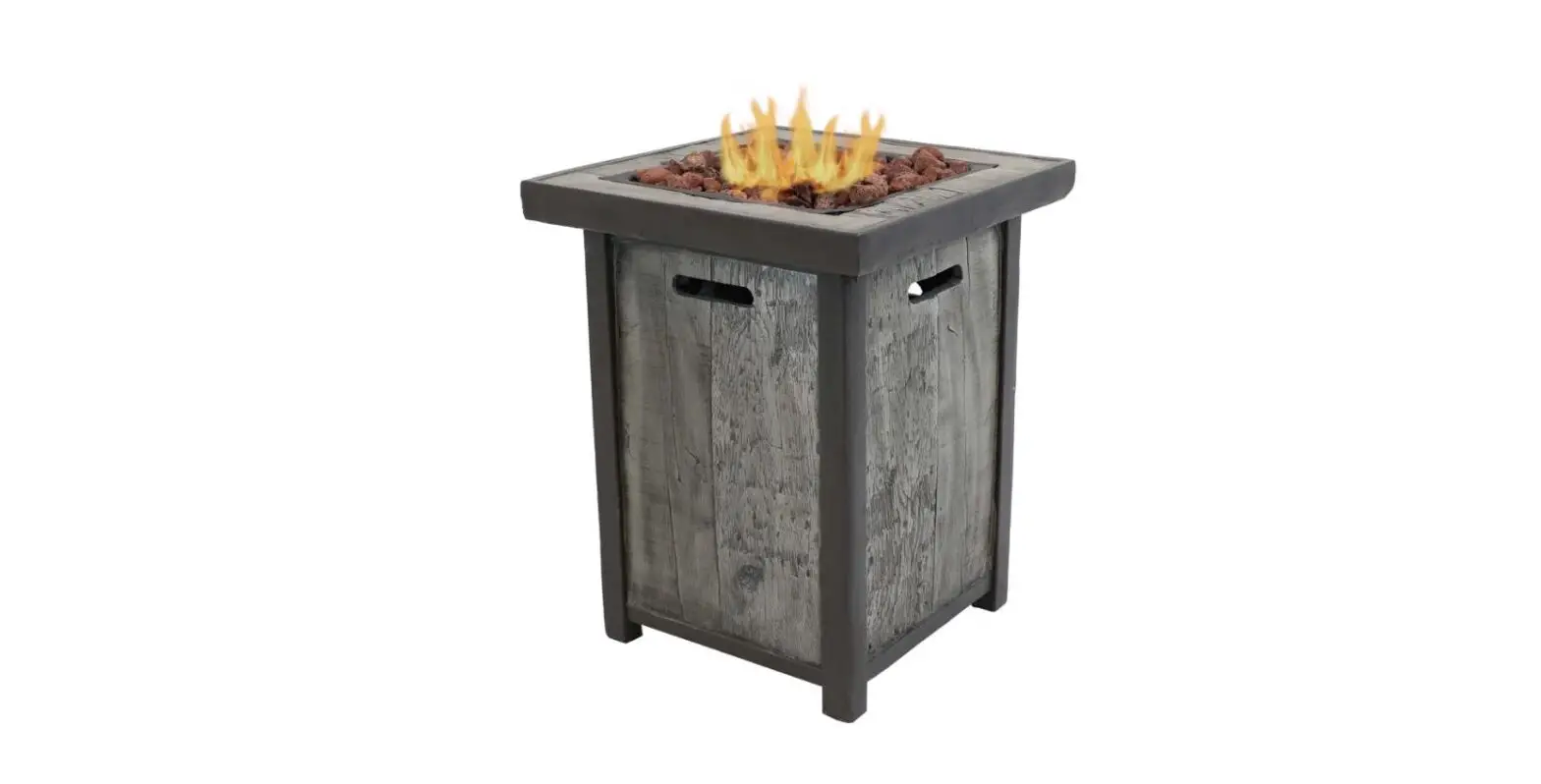 Sunnydaze 48 Inch Rustic Faux Wood Propane Fire Pit Table Owner's Manual