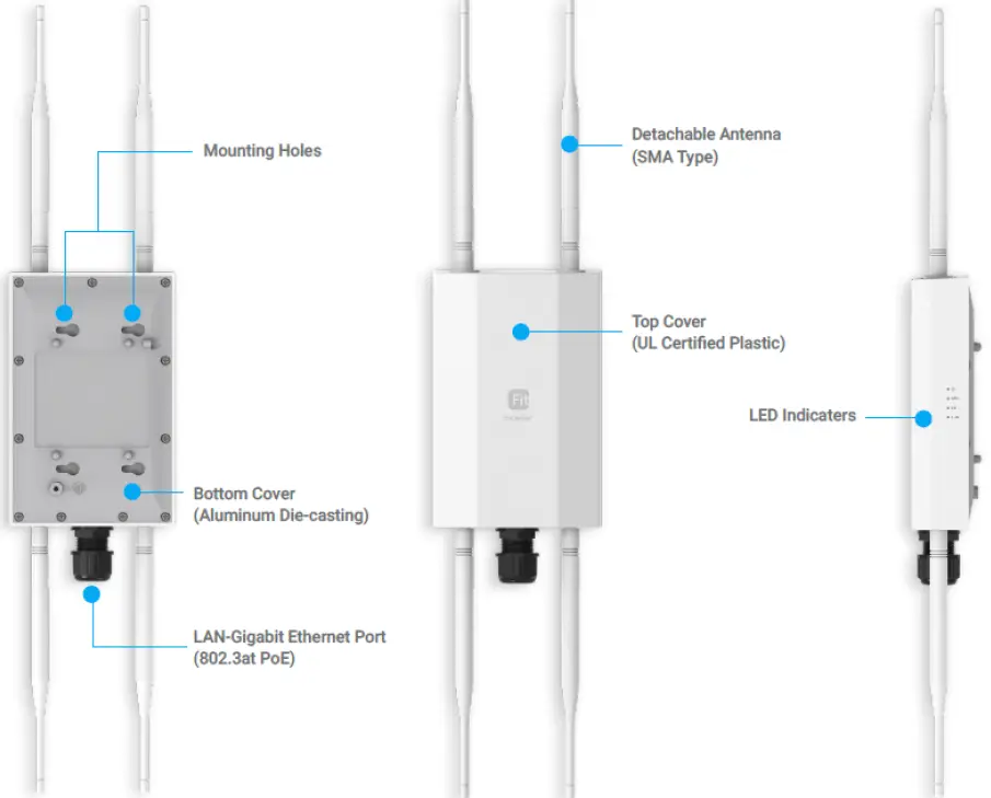 EnGenius EWS850-FIT Wi-Fi 6 2x2 Wireless Outdoor 8