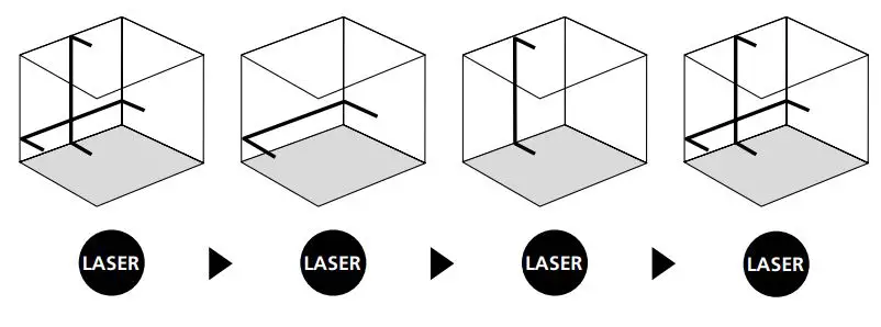 Laserliner PocketCross-Laser 2G Set - Horizontal and vertical levelling