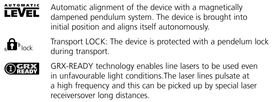 Laserliner PocketCross-Laser 2G Set - Special product features