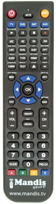 DSR 2000 HD Remote Controls