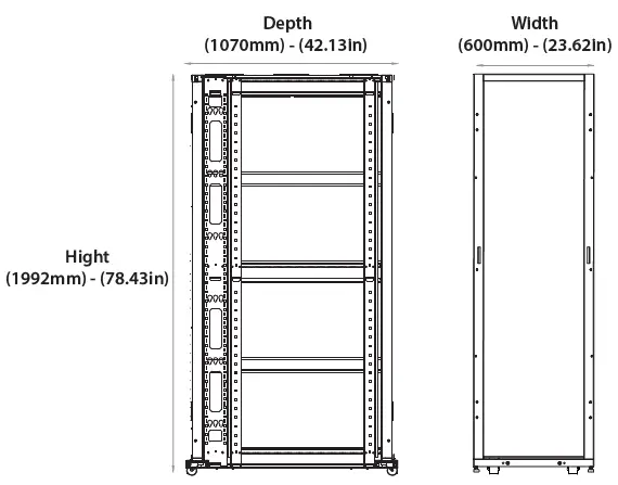 rocstor-Y10E037-B1-SolidRack-42U-Open-Frame-Rack-FIG-1