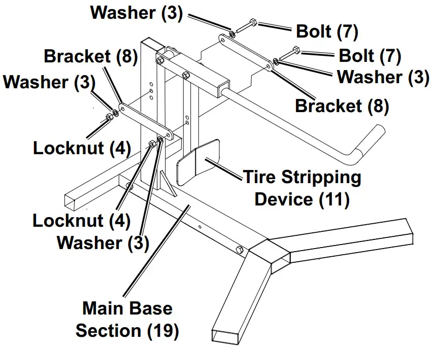 PITTSBURGH 58769 Bead Breaker - Assembly 3