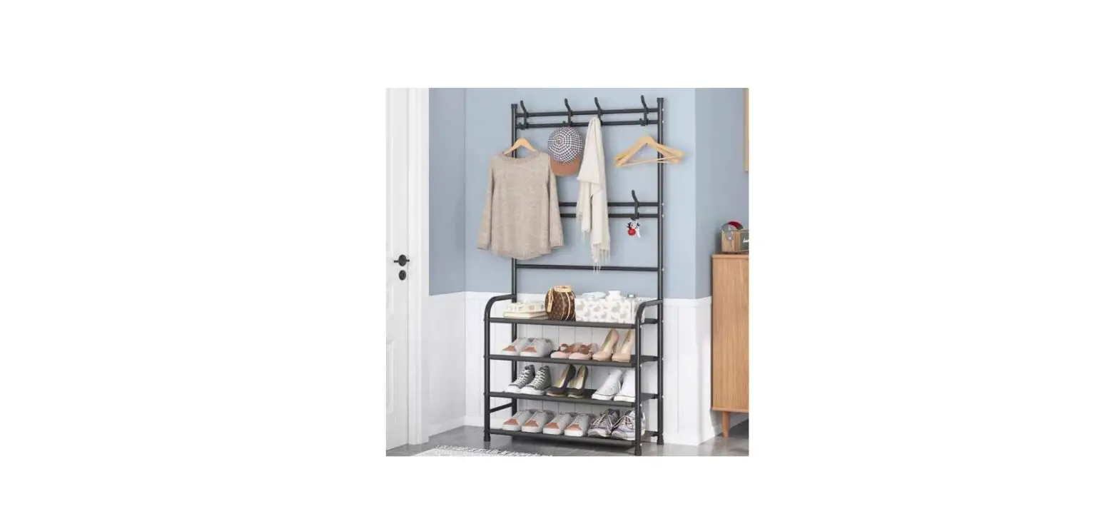 Bda Living 1006521c Clothes Rack With Shoe Rack Installation Guide Bda Living 1006521c Clothes Rack With Shoe Rack Installation Guide