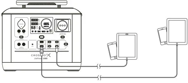 CROSSIO LifePower 1000 Portable Power Station-FIG7