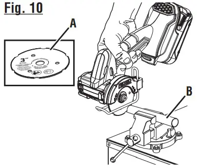RIDGID R87547 18V SubCompact Brushless Cordless 3 Inch Multi Material Saw - fig 11