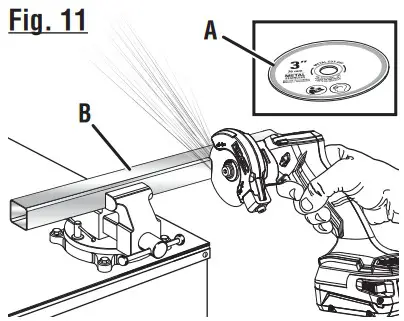 RIDGID R87547 18V SubCompact Brushless Cordless 3 Inch Multi Material Saw - fig 12