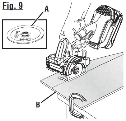 RIDGID R87547 18V SubCompact Brushless Cordless 3 Inch Multi Material Saw - fig 6