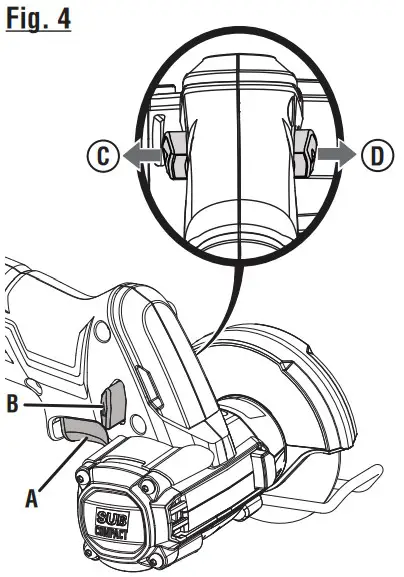 RIDGID R87547 18V SubCompact Brushless Cordless 3 Inch Multi Material Saw - fig 7