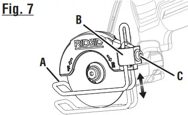 RIDGID R87547 18V SubCompact Brushless Cordless 3 Inch Multi Material Saw - fig 9
