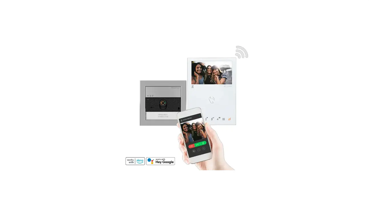 Comelit Kvu8190w Simplebus 2 Wi-fi Ultra Kit With Mini Handsfree Instruction Manual