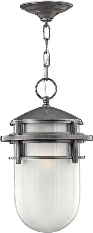 HINKLEY 1952HE 9 inch Hematite Outdoor Hanging Lantern