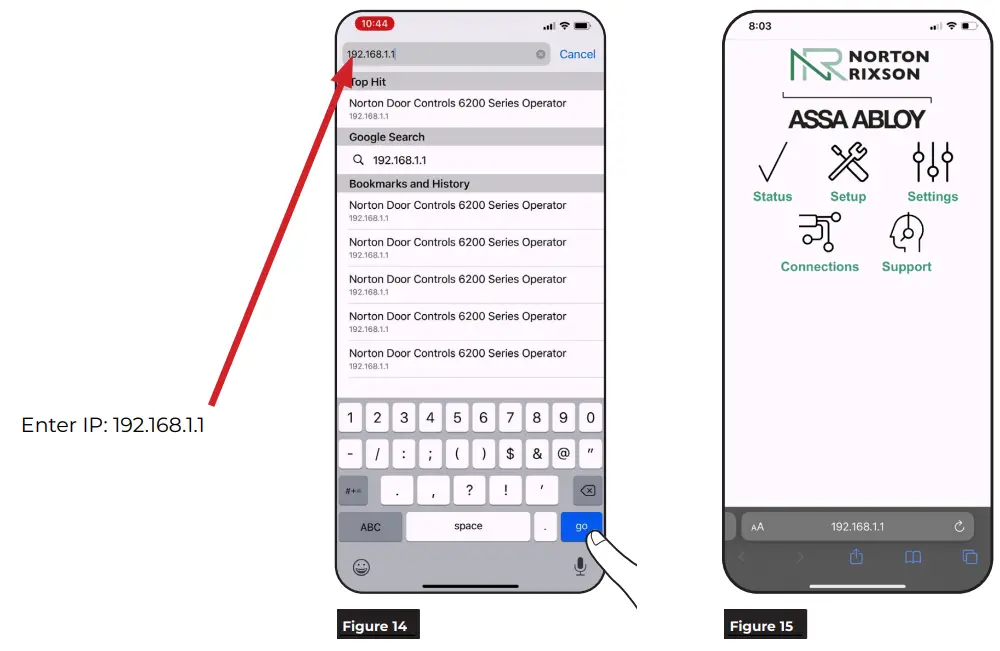NORTON 6200 Series Full Feature Low Energy Operator Onboard or WiFi Smart Device - Figure 12
