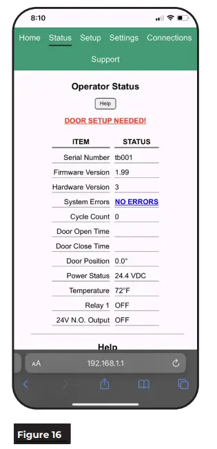 NORTON 6200 Series Full Feature Low Energy Operator Onboard or WiFi Smart Device - Figure 13