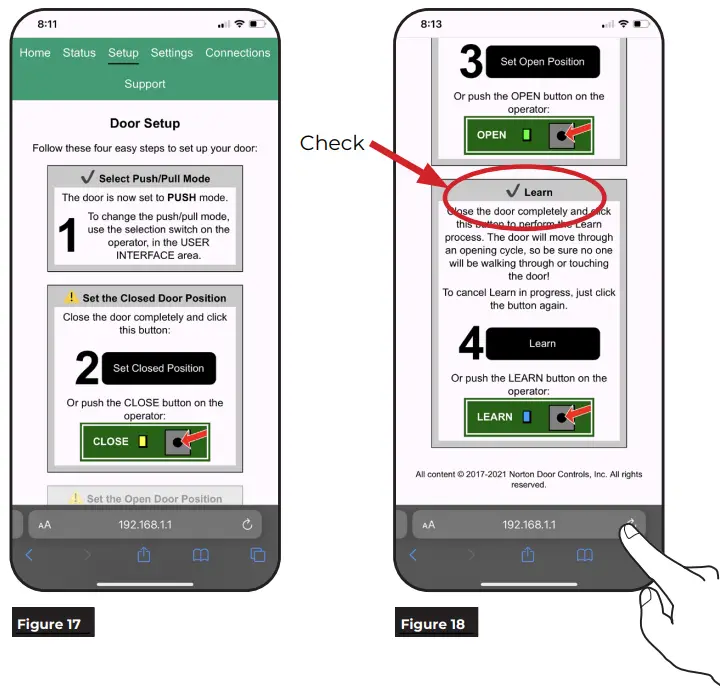 NORTON 6200 Series Full Feature Low Energy Operator Onboard or WiFi Smart Device - Figure 14
