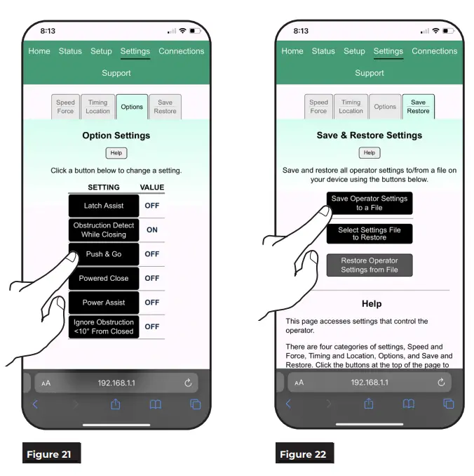 NORTON 6200 Series Full Feature Low Energy Operator Onboard or WiFi Smart Device - Figure 16