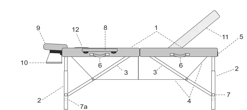 AVENO LIFE Aura Portable Massage Tables-FIG1