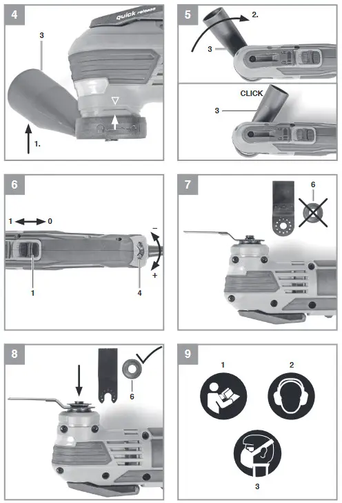 Einhell TE-MG 350 EQ Multifunction Tool - fig 2