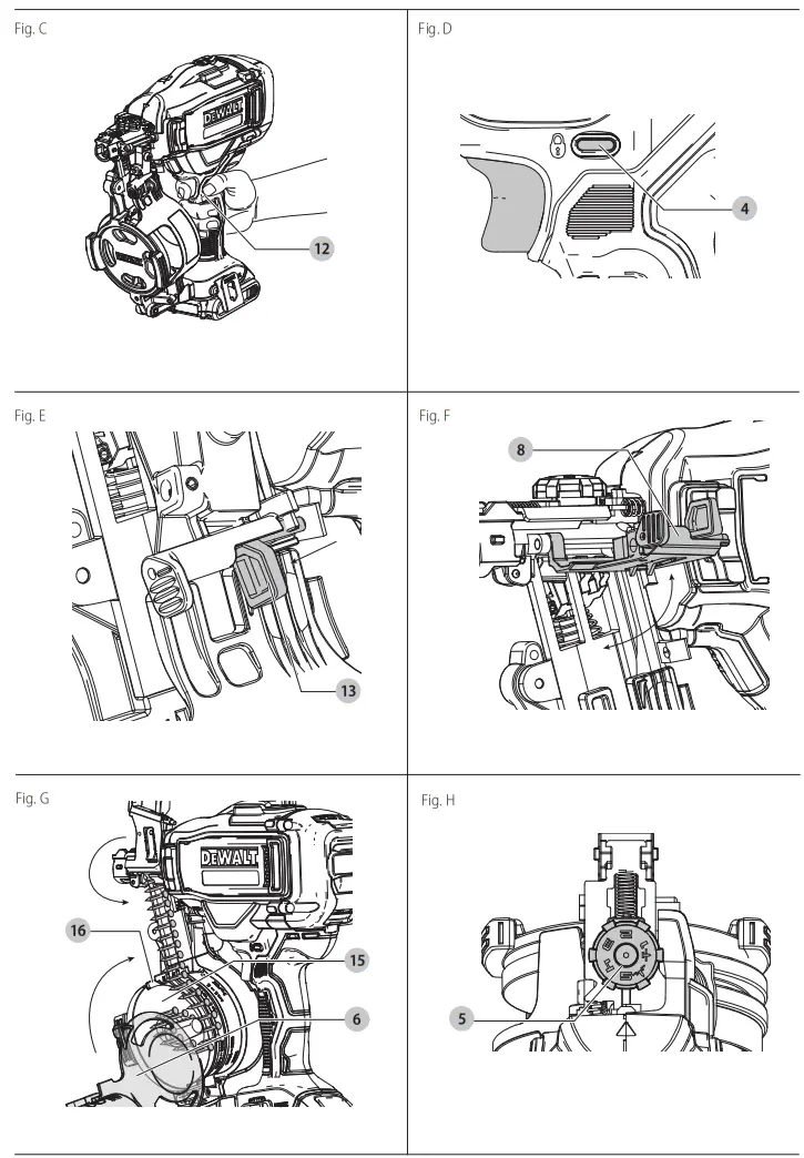 DEWALT DCN45RN XR Cordless Brushless Roofing Coil Nail Gun - Figure 2