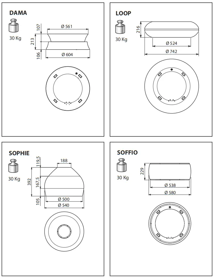 FALMEC VETRA2630 Hood Decorative - Fig