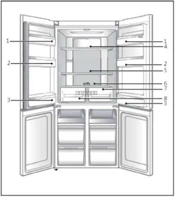 Haier HCR5919ENMM Refrigerator Freezer 22