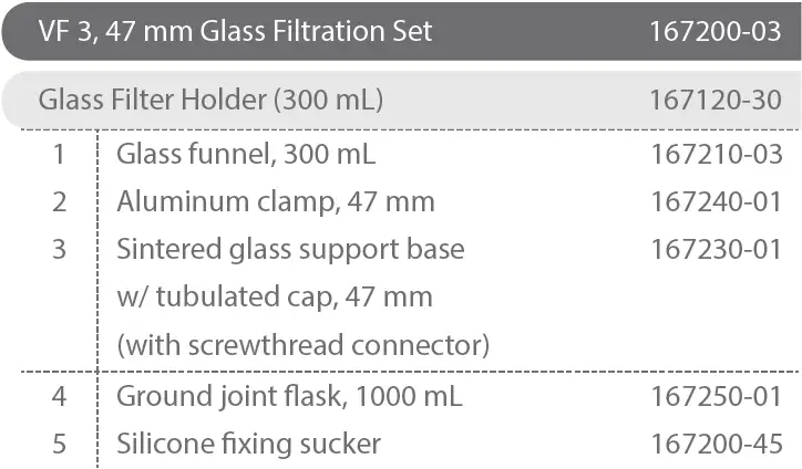 ROCKER VF 12 47 mm Glass Filtration Apparatus 03