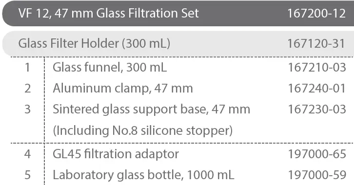 ROCKER VF 12 47 mm Glass Filtration Apparatus 04