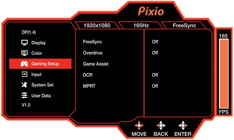 Pixio PX248PS Gaming Monitor - Gaming Setup