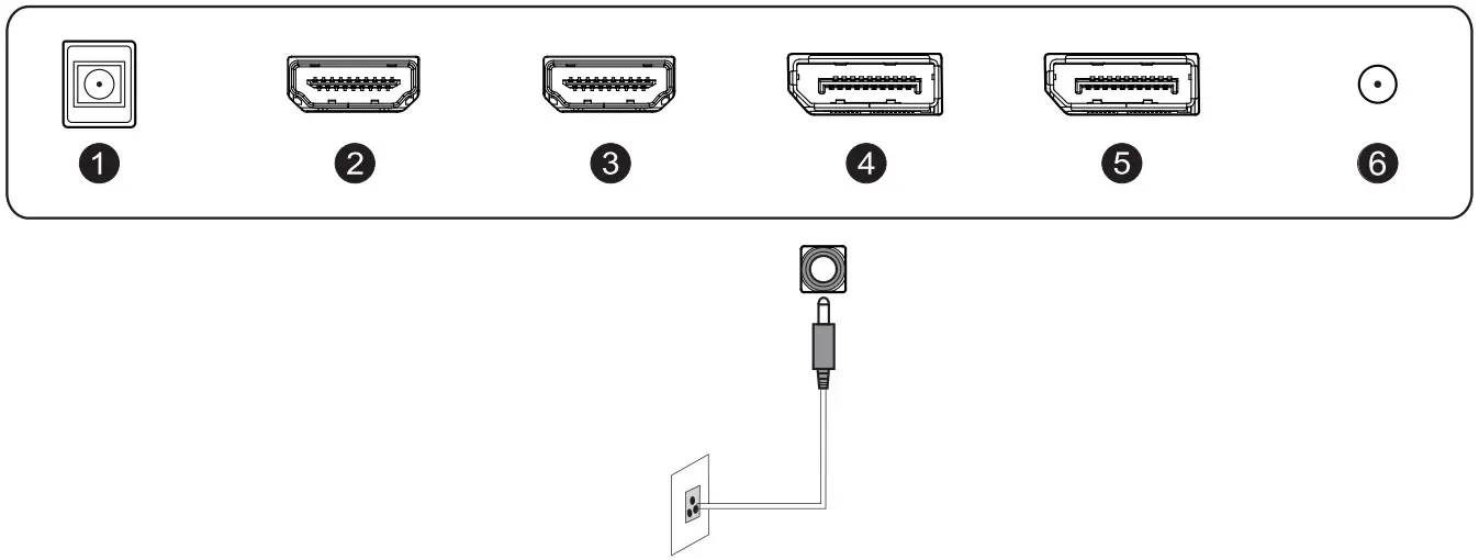 Pixio PX248PS Gaming Monitor - Monitor Inputs