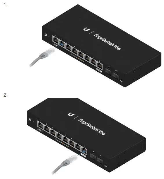 UBIQUITI Edgeswitch ES-10X Gigabit Switch - Connecting Ethernet