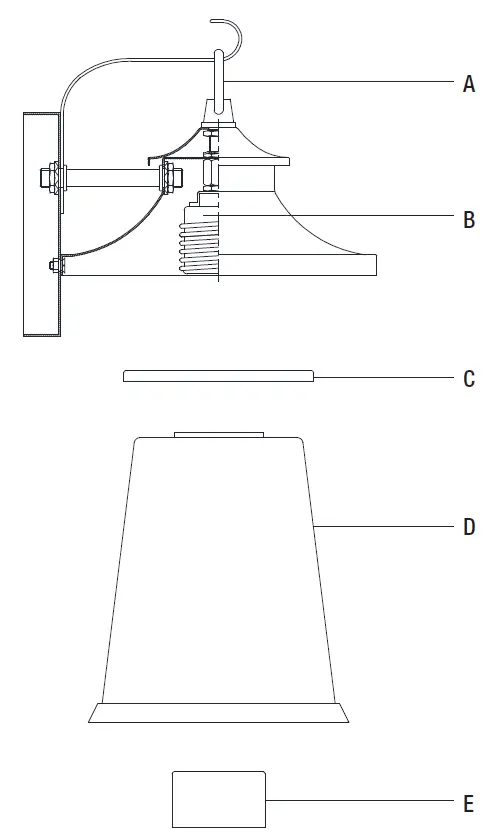 HAMPTON-BAY-HDP00833-Chartwell-1-Light-Small-Lantern-fig-3