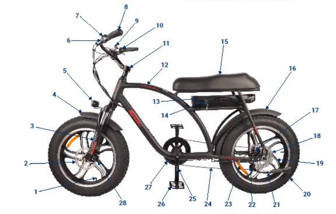 DJ Bikes HE005S DJ Super Bike - parts 1