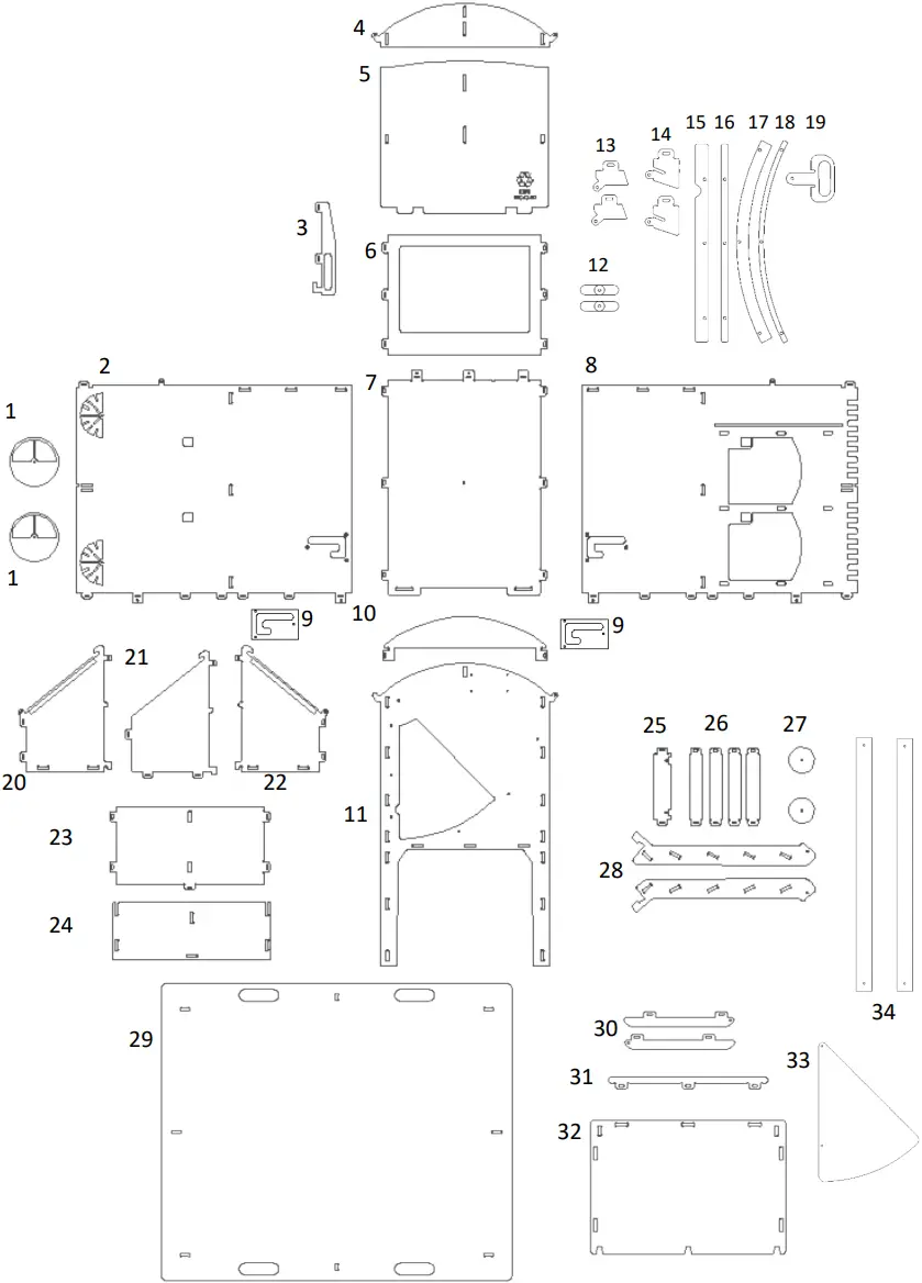 NESTERA Raised Chicken House Medium - 1