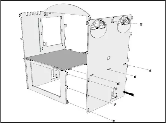 NESTERA Raised Chicken House Medium - b9
