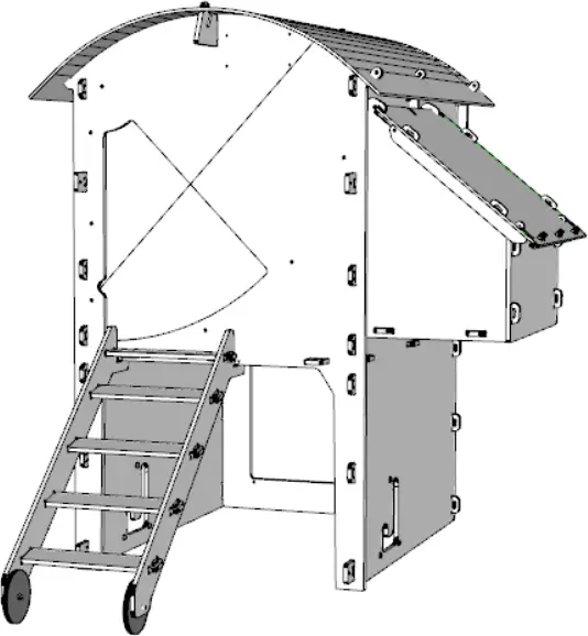NESTERA Raised Chicken House Medium
