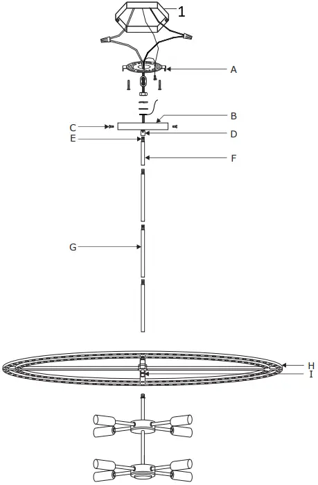 CRYSTORAMA 398-CH Bleecker 8 Light Chandelier A3