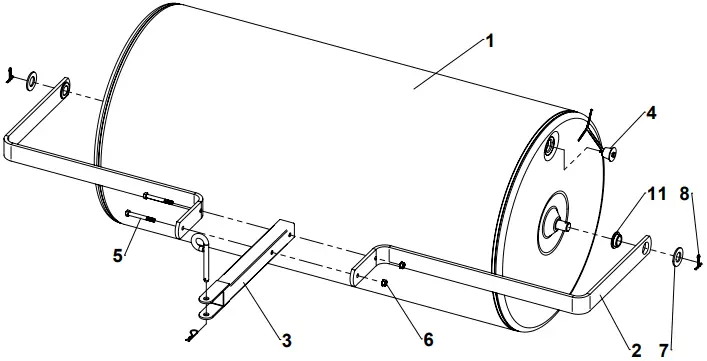OHIO 6002877 48T 24X48 Lawn Roller B5