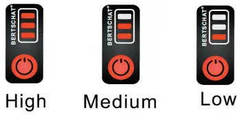 BERTSCHAT Pro Heated Under Gloves - SETTINGS