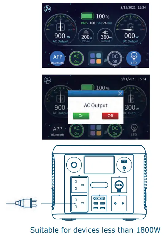 CETC S1800W Portable Power Station - Parameter2