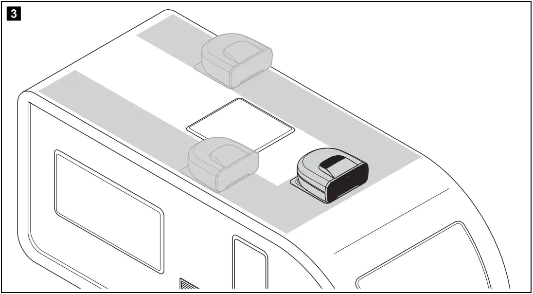 DOMETIC DRS2 Climate Control DRS - installed position
