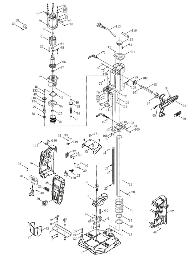 scheppach 5906822901 Drill Press - Diagram
