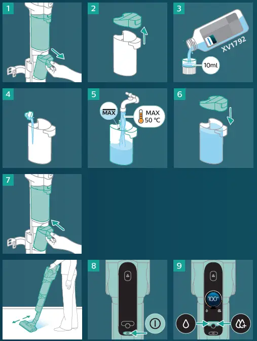 PHILIPS XW9385 AquaTrio Cordless Wet and Dry Vacuum-fig-6