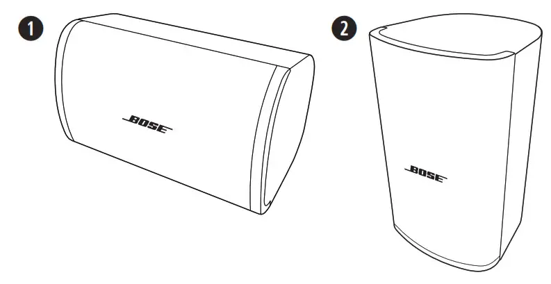 BOSE PROFESSIONAL DesignMax DM3SE Surface Mount Loudspeaker - Horizontal