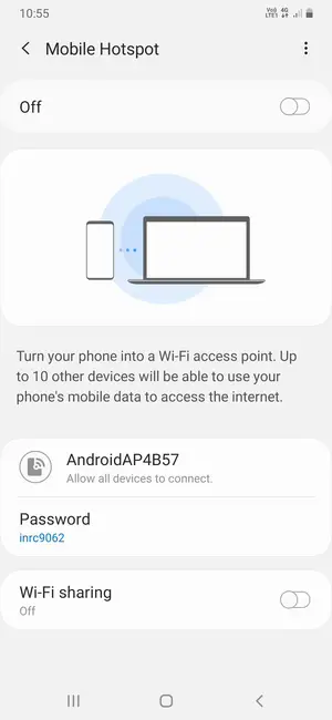 Samsung-Galaxy-A10 - Use-Phone-As-Modem-FIG-2