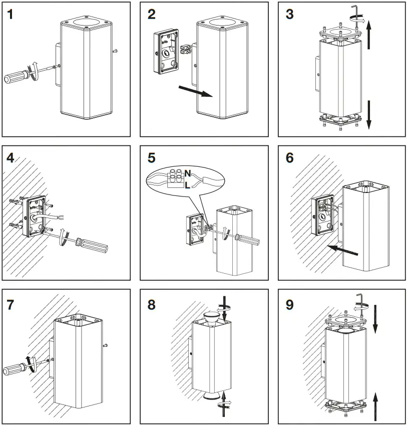 LEDVANCE 7014802 Gauge Sight Temp-Jlg Logo - Installation